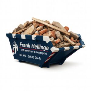 Bouw en sloopafval container (6m3)