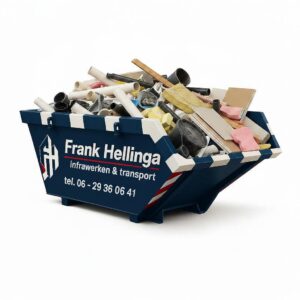 Bouw en sloopafval container (6m3)